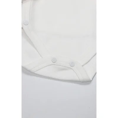 Bistyle Kruvaze Body Yarım Kol Love You Family Pudra